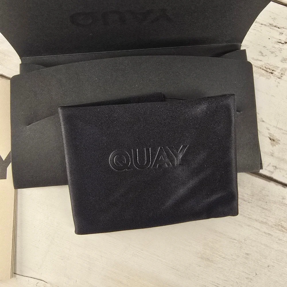 NEW Quay Australia High Key Mini Sunglasses BLK‎ Fade Aviator QC-000268-BLK/FADE